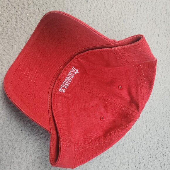 Los Angeles Angels Hat Cap Fitted Red White Large The Franchise MLB Baseball - Picture 6 of 9